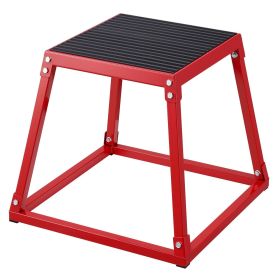 VEVOR Plyometric Jump Box, 18 Inch Plyo Box, Steel Plyometric Platform and Jumping Agility Box