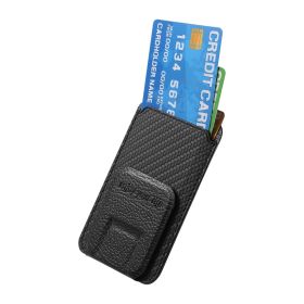 Magnetic Card Holder Stand for Phone Cover (Color: Black)