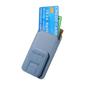 Magnetic Card Holder Stand for Phone Cover (Color: Blue)