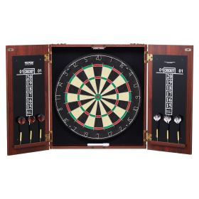 VEVOR Dartboard and Cabinet Set Official Size Complete Accessory Steel Tip Dart (Product Type: Double-door Cabinet)