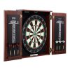 VEVOR Dartboard and Cabinet Set Official Size Complete Accessory Steel Tip Dart