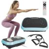 Vibration Exercise Machine With Resistant Bands Remote Control Whole Body Vibration Platform Workout Equipment Home Fitness Training Equipment For Wei