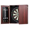 VEVOR Dartboard and Cabinet Set Official Size Complete Accessory Steel Tip Dart