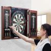 VEVOR Dartboard and Cabinet Set Official Size Complete Accessory Steel Tip Dart