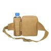 Tactical Waist Bag Denim Waistbag With Water Bottle Holder For Outdoor Traveling Camping Hunting Cycling