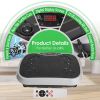 Vibration Exercise Machine With Resistant Bands Remote Control Whole Body Vibration Platform Workout Equipment Home Fitness Training Equipment For Wei